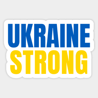 Ukraine Strong - Ukraine Flag - Show Support Sticker